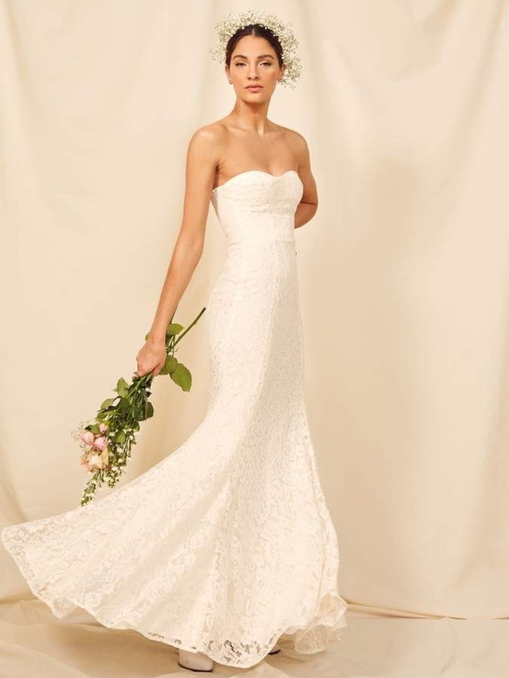 Reformation White Dress with Viscose Lining